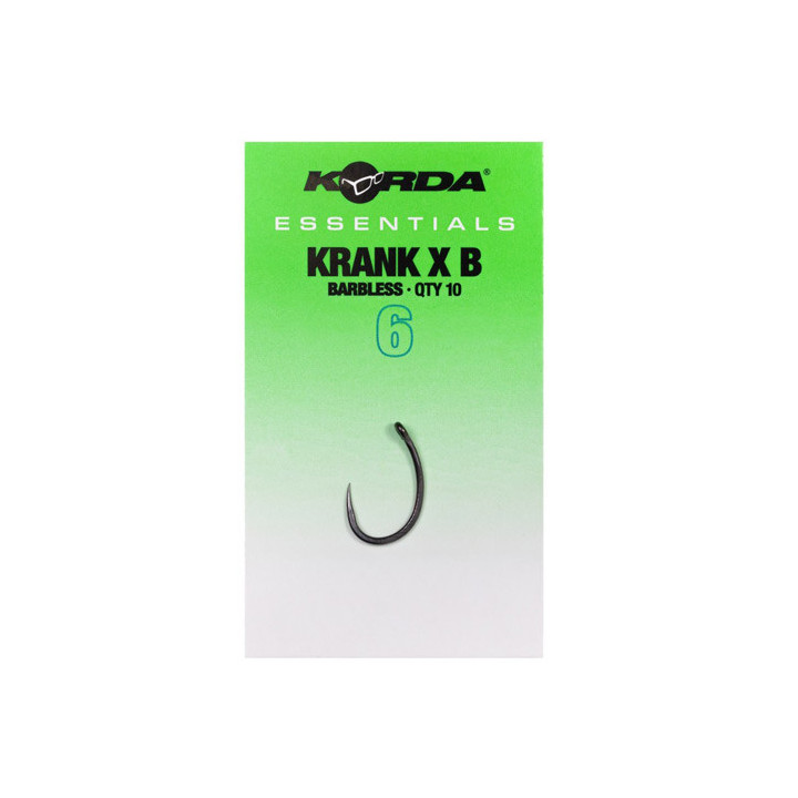 Hameçons Korda Essentials Krank X Barbless