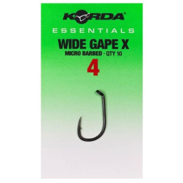 Hameçons Korda Essentials Wide Gape X Barbed