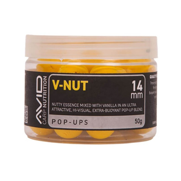 Bouillette Flottante Avid Carp V-Nut Pop-Up 14mm