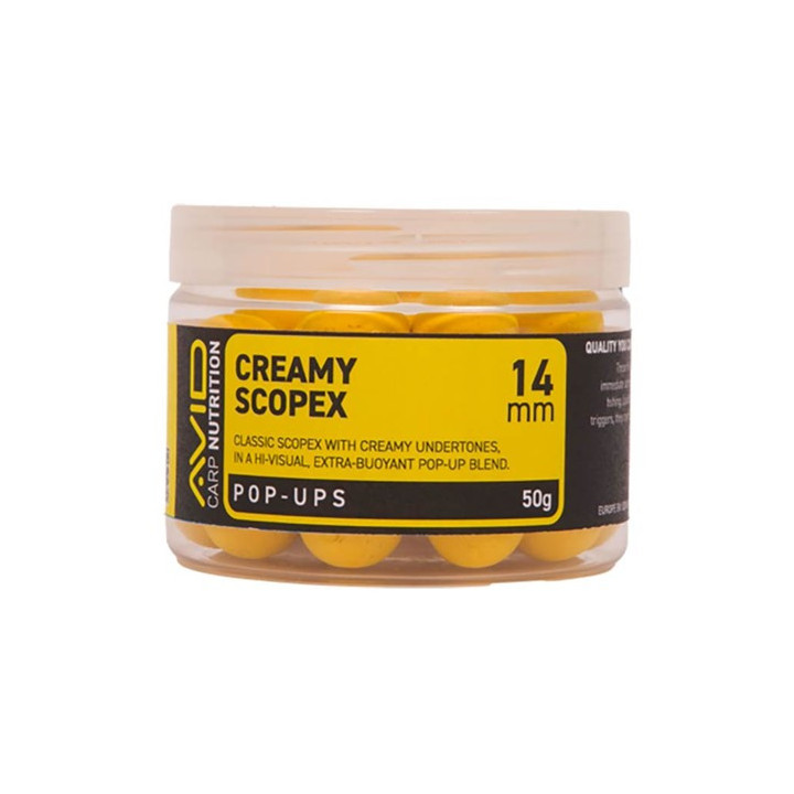 Bouillette Flottante Avid Carp Creamy Scopex Pop-Up 14mm