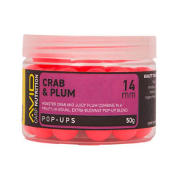 Bouillettes Flottantes Avid Carp Crab & Plum Pop-Up 14mm