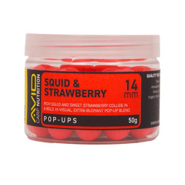 Bouillettes Flottantes Avid Carp Squid & Strawberry Pop-Up 14mm