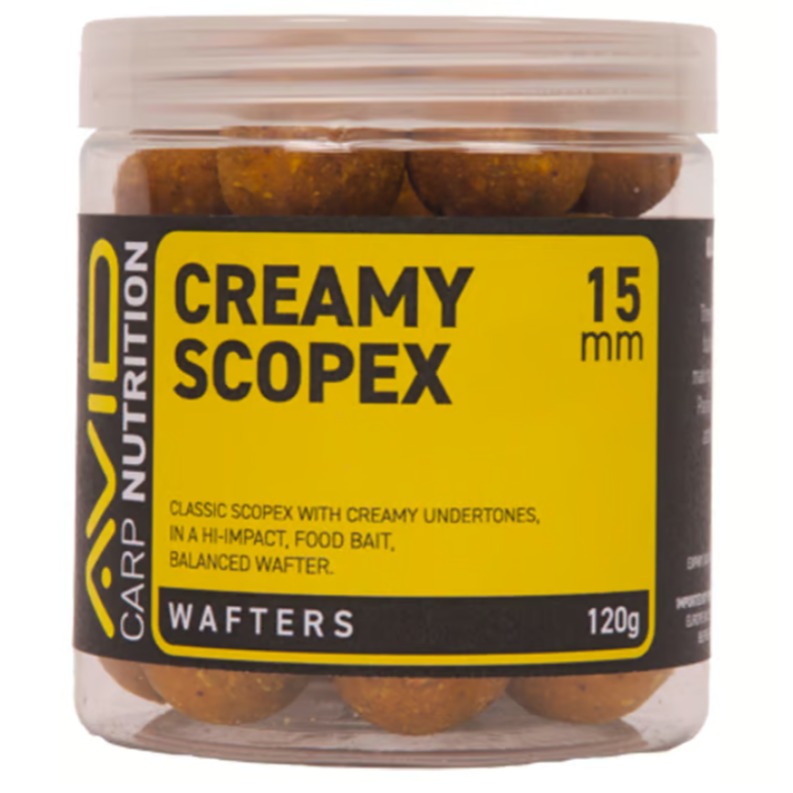 Hookbaits Avid Carp Creamy Scopex Wafters 15mm