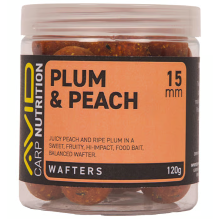 Hookbaits Avid Carp Plum & Peach Wafters 15mm