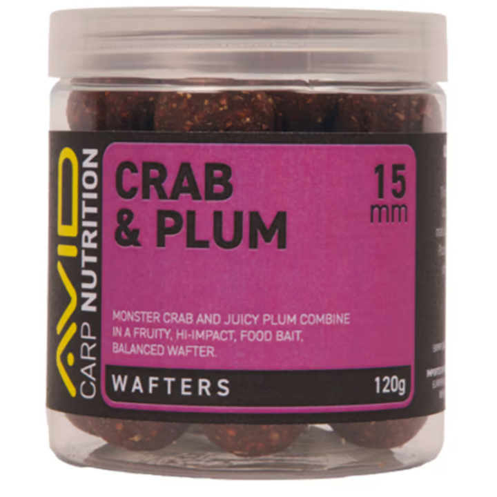 Hookbaits Avid Carp Crab & Plum Wafters 15mm