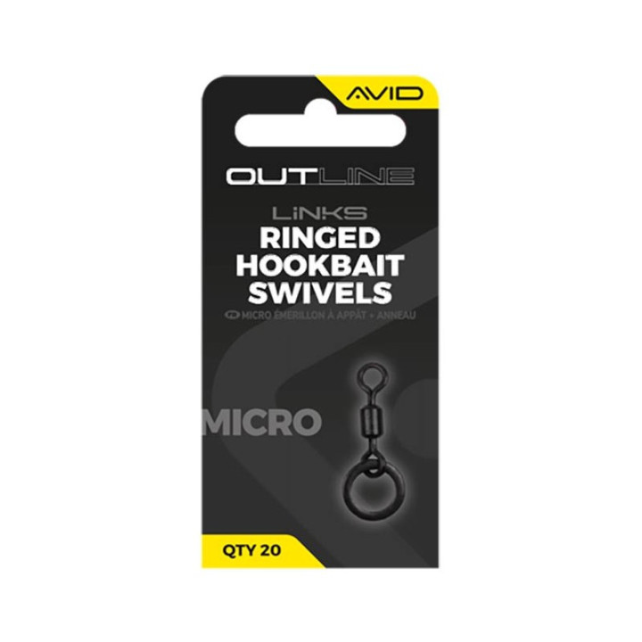 Émérillon Avid Carp Outline Mirco Ringed Hookbait Swivel